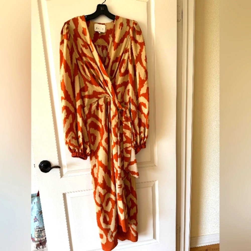 JOHANNA ORTIZ $1450 IKAT MIDI DRESS FROM SAKS THIS PAST SEASON